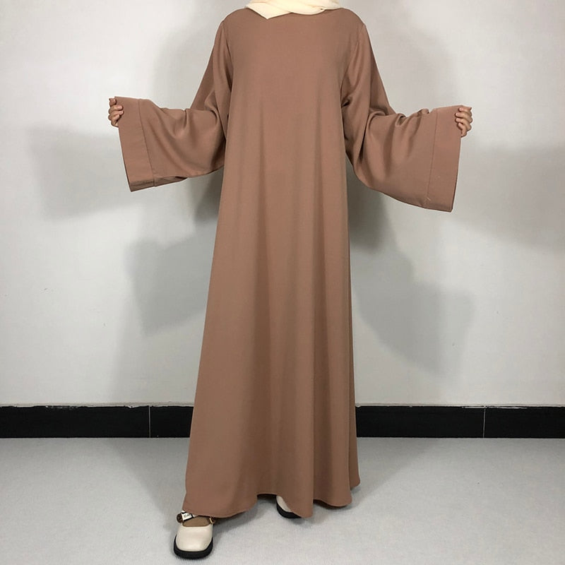 15 Colors Basic Plain Nida Abaya With Free Belt High Quality Muslim