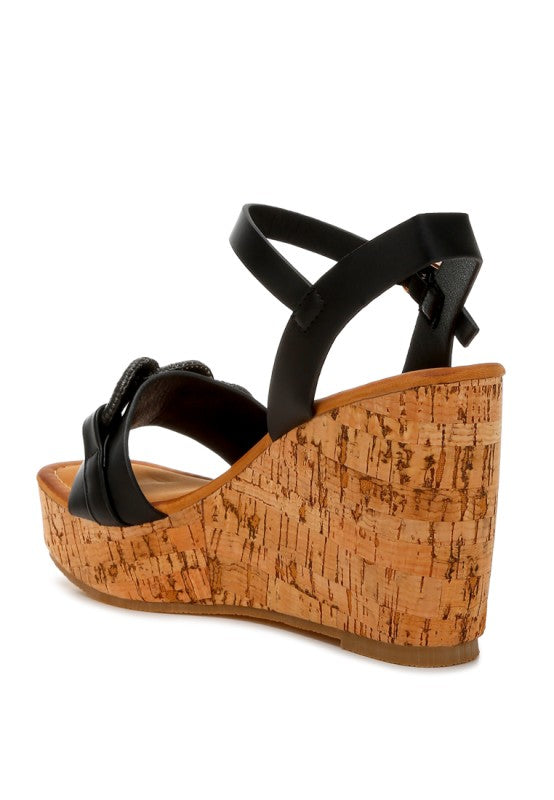Emelda Cushion Chain Pin Buckle Wedges