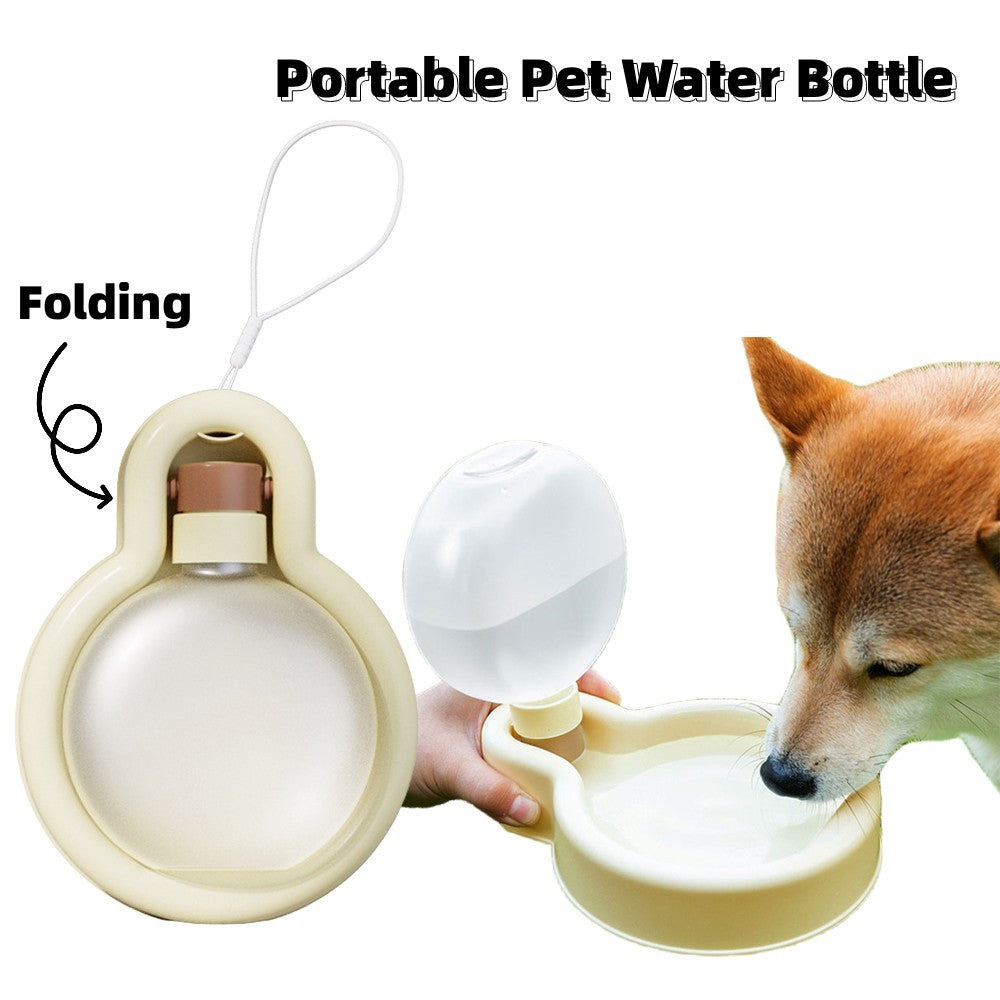 500ml Portable Cat Dog Water Bottle Sealed Travel Puppy Cats Fold