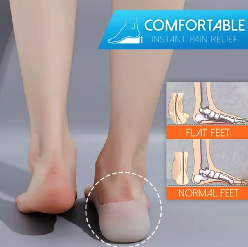Concealed Footbed Enhancers Invisible Height Increase Silicone Insoles