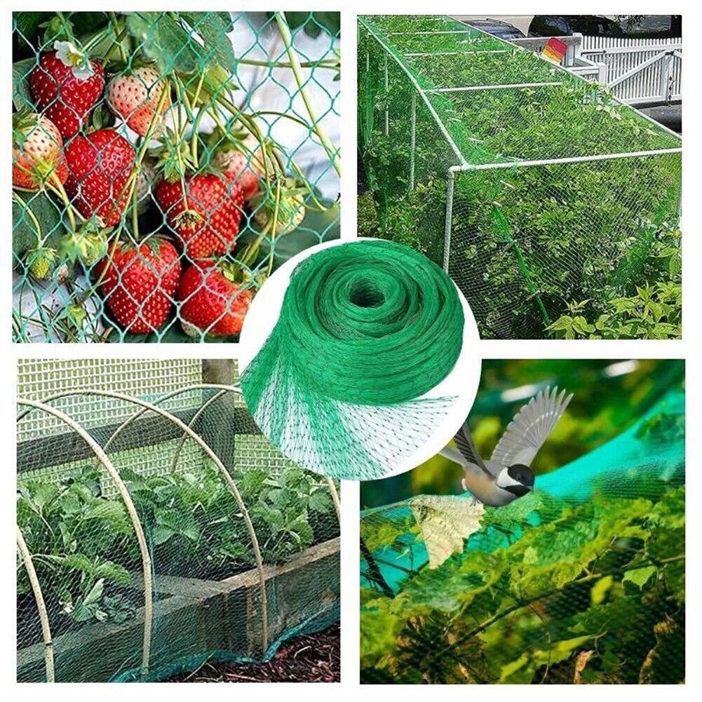 33FT Anti Bird Netting Pond Net Protection Tree Crops Plants Fruits