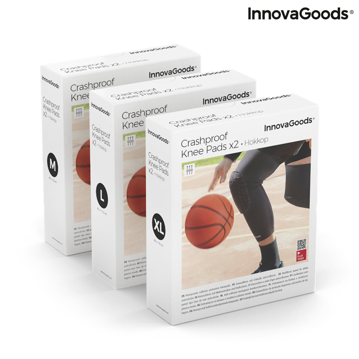 Honeycomb Anti-collision Knee Pads Hokkop InnovaGoods 2 Units