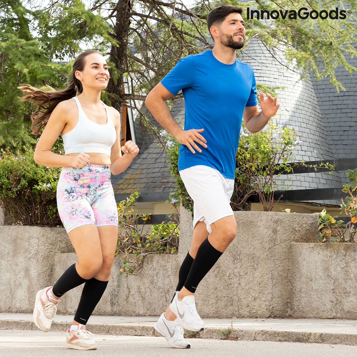 Sports Compression Calf Sleeves Slexxers InnovaGoods 2 Units