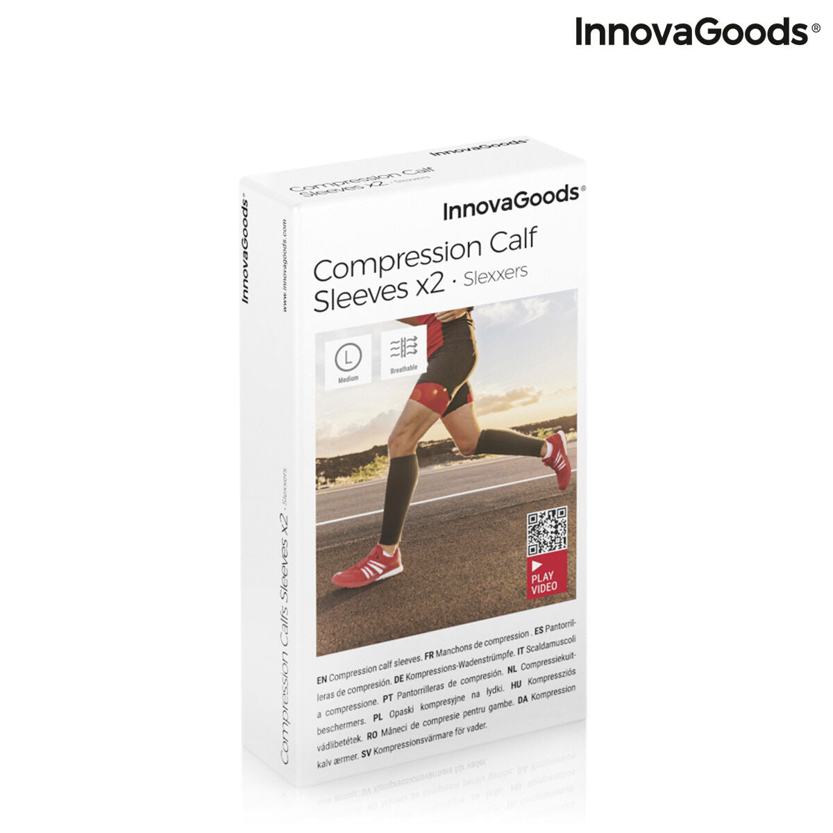 Sports Compression Calf Sleeves Slexxers InnovaGoods 2 Units