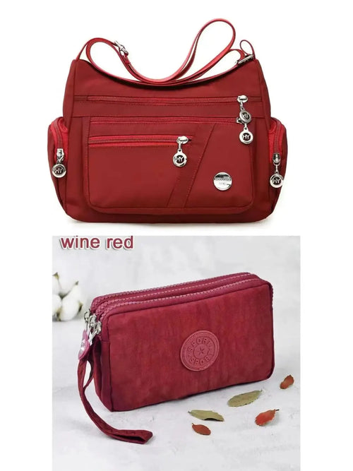 Women Nylon Waterproof Bag Messenger Bags For Lady Crossbody Large