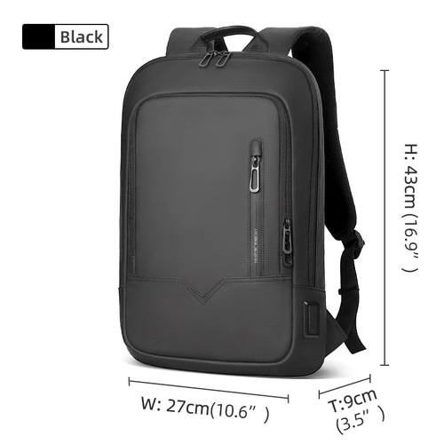 Heroic Knight Men Business Backpack Slim Waterproof 14" Laptop Bag