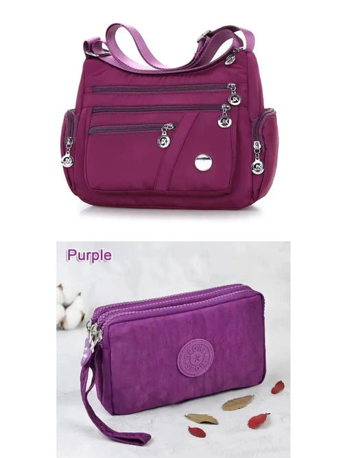 Women Nylon Waterproof Bag Messenger Bags For Lady Crossbody Large