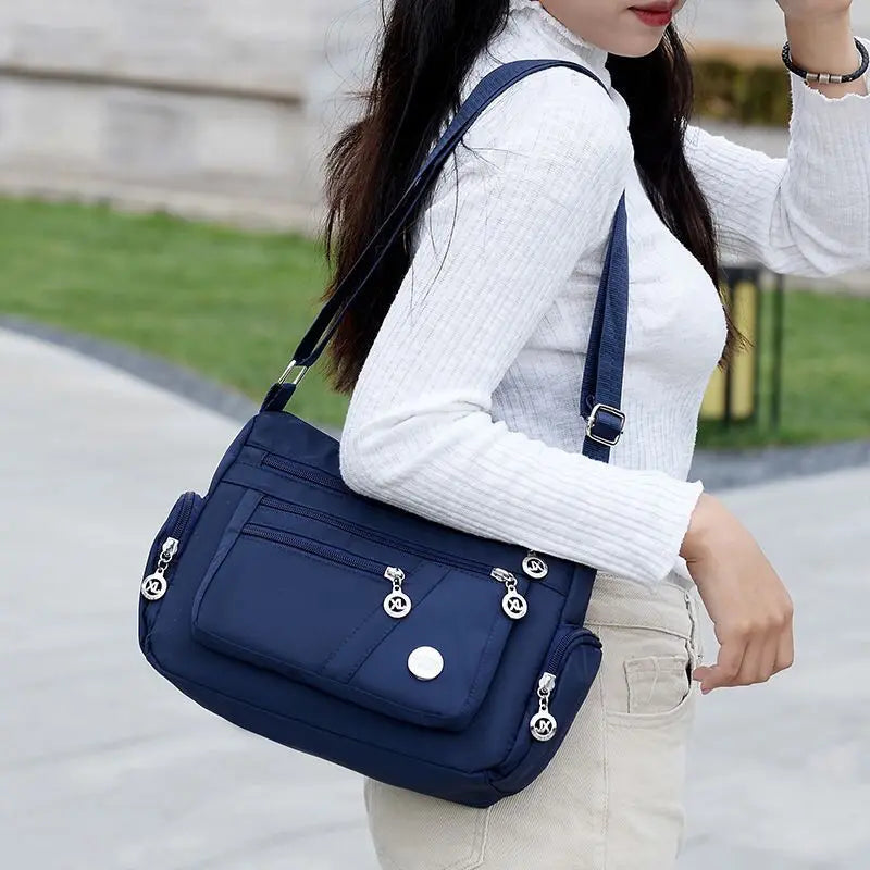 Women Nylon Waterproof Bag Messenger Bags For Lady Crossbody Large