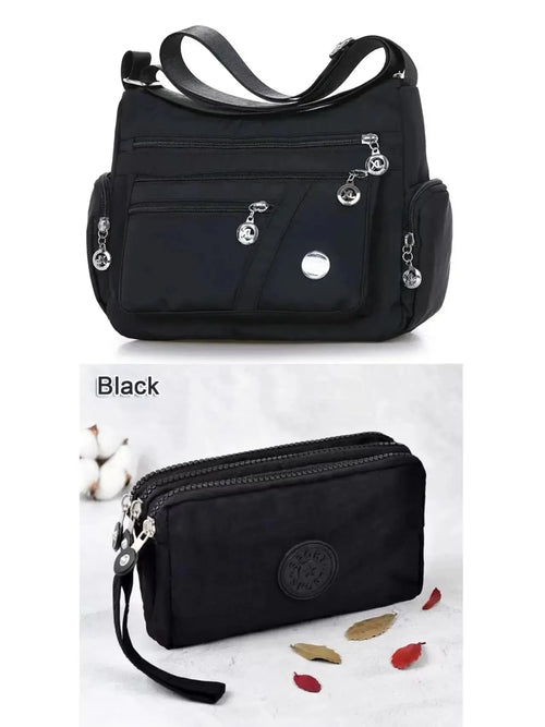 Women Nylon Waterproof Bag Messenger Bags For Lady Crossbody Large