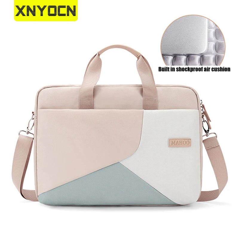Xnyocn Laptop Sleeve Bag 15.6 inch Durable Briefcase Handle Bag