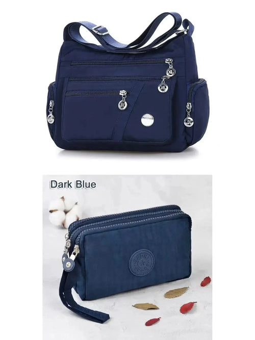Women Nylon Waterproof Bag Messenger Bags For Lady Crossbody Large