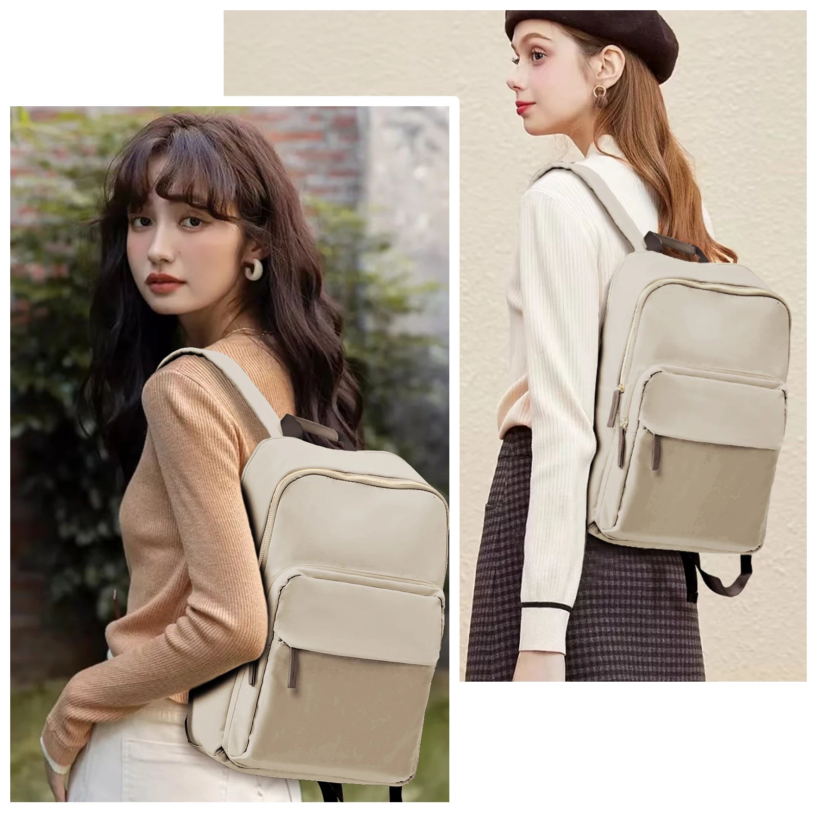 New Simple Large Capacity Backpack Women Travel Business Teacher