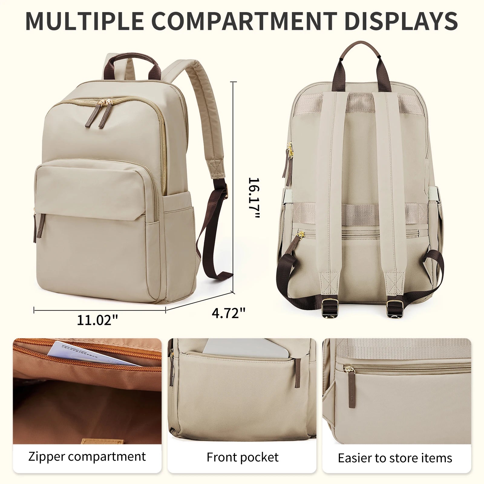 New Simple Large Capacity Backpack Women Travel Business Teacher