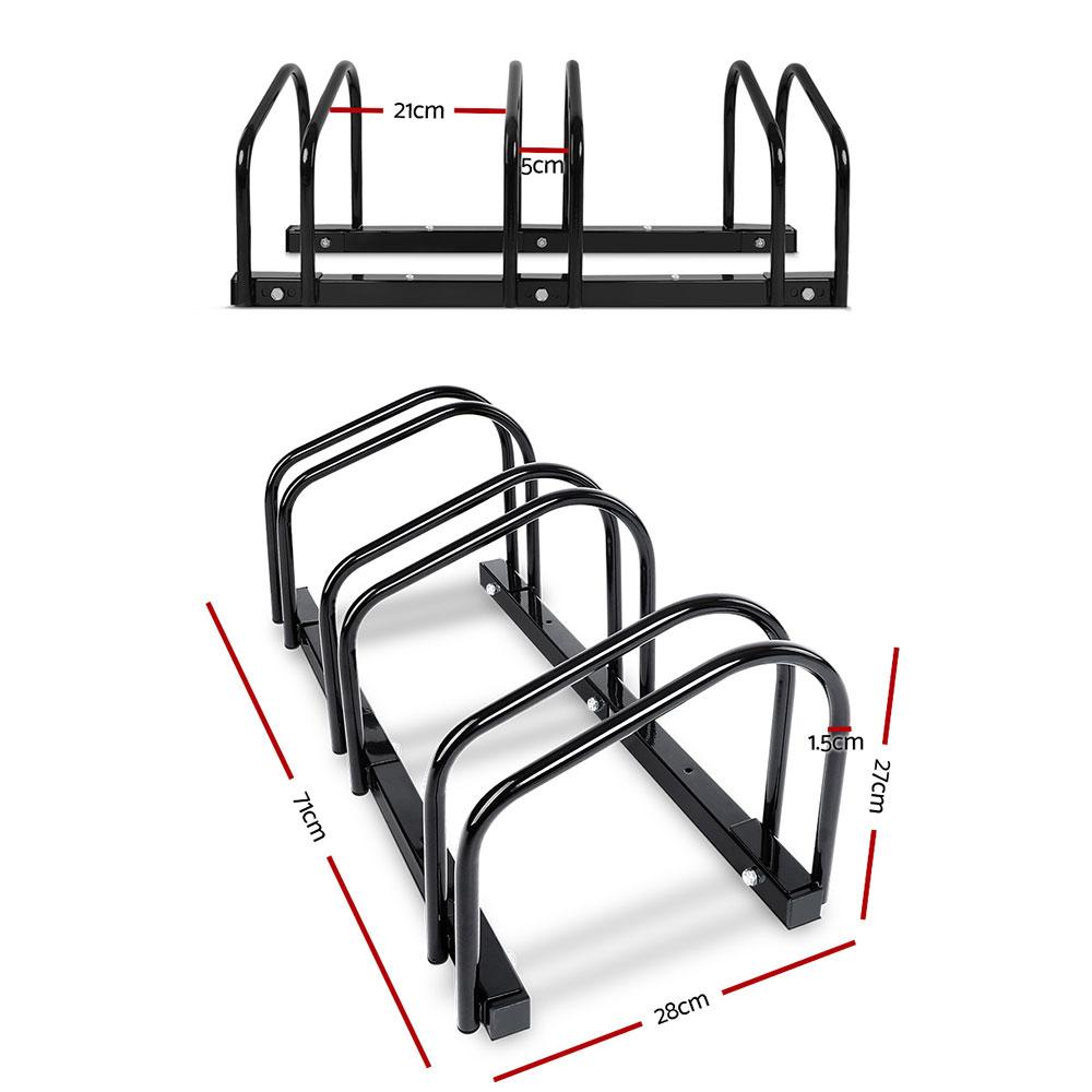 Weisshorn 3 Bike Stand Rack Bicycle Storage Floor Parking Holder