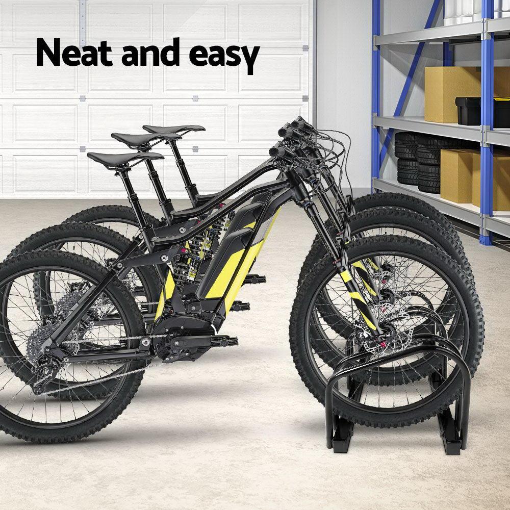 Weisshorn 3 Bike Stand Rack Bicycle Storage Floor Parking Holder