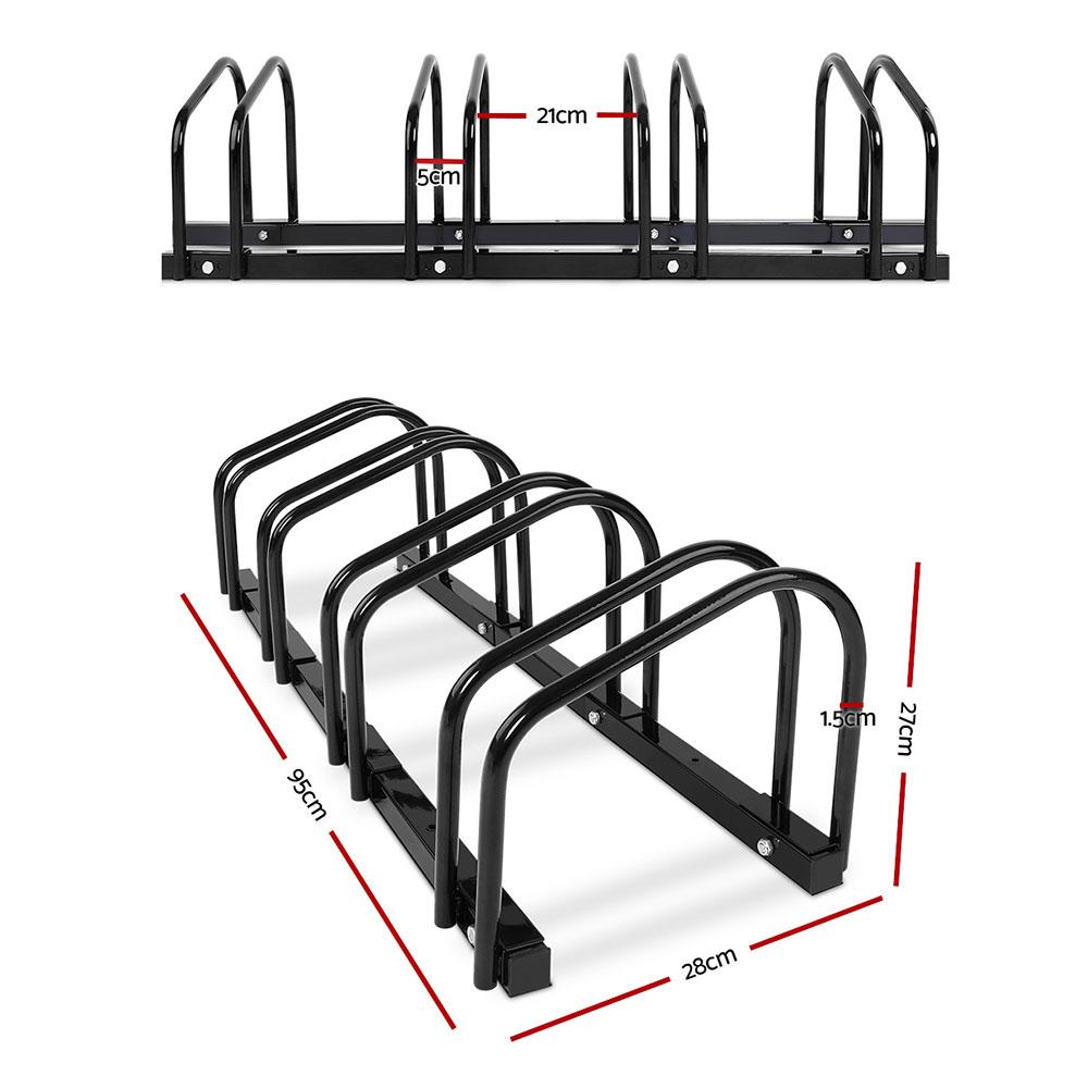 Weisshorn 4 Bike Stand Rack Bicycle Storage Floor Parking Holder