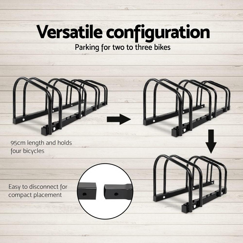 Weisshorn 4 Bike Stand Rack Bicycle Storage Floor Parking Holder