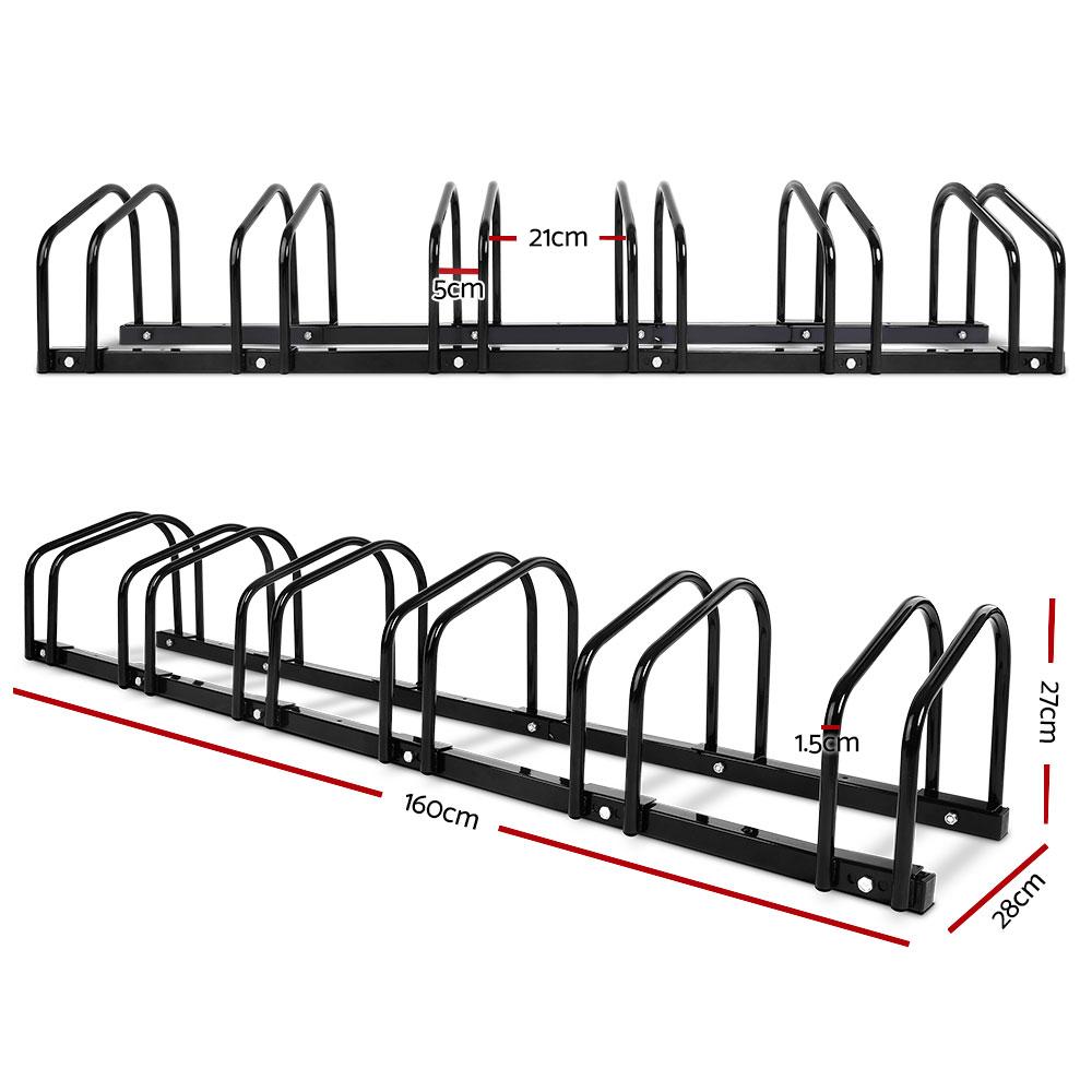 Weisshorn 6 Bike Stand Rack Bicycle Storage Floor Parking Holder