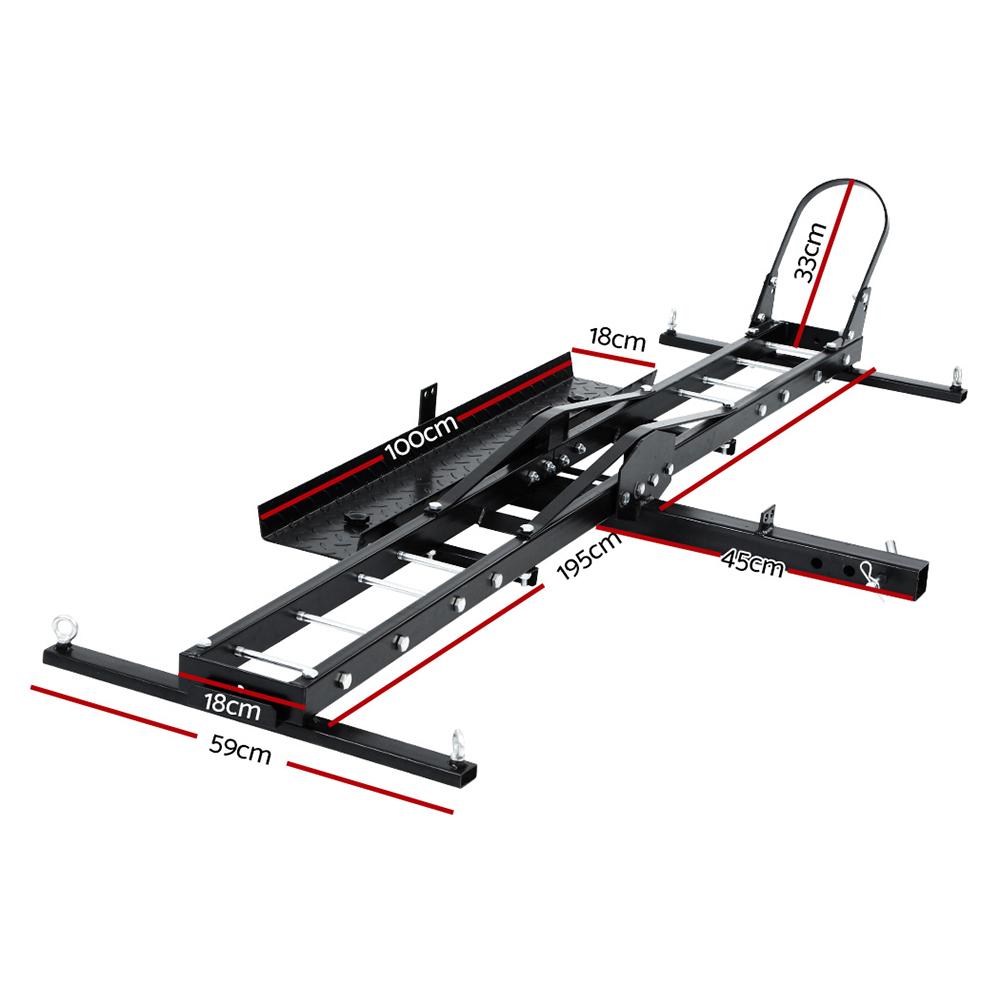 Giantz Motorcycle Motorbike Carrier Rack Arm Dirt Bike Ramp 2"Towbar