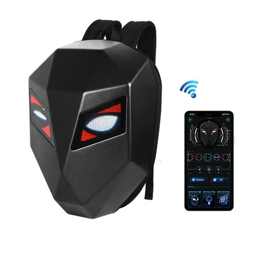 Crelander Led Knight Backpack With Eye Motorcycle Helmet Bluetooth App
