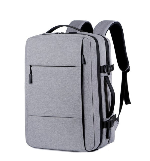 Classic Travel Backpack Men Business Backpack School Expandable USB