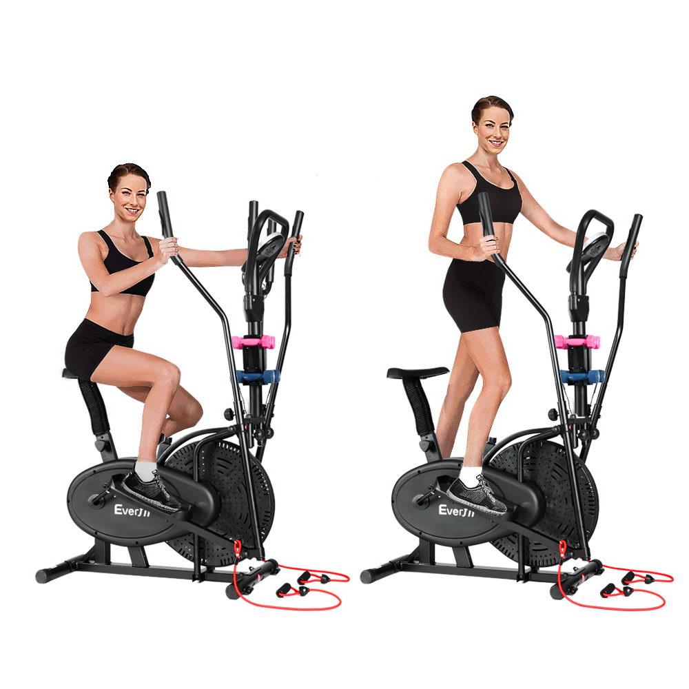 Everfit Exercise Bike 6 in 1 Elliptical Cross Trainer Home Gym Indoor