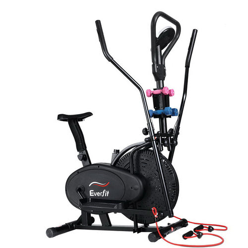 Everfit Exercise Bike 6 in 1 Elliptical Cross Trainer Home Gym Indoor