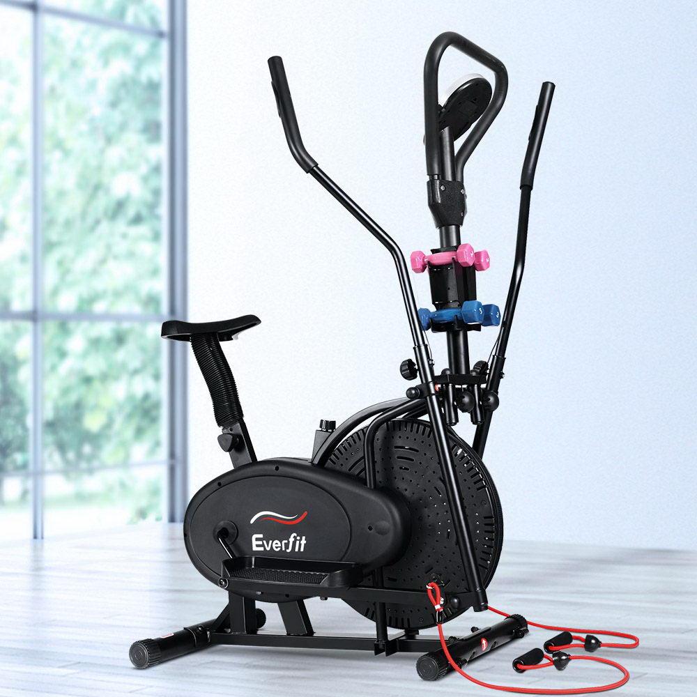 Everfit Exercise Bike 6 in 1 Elliptical Cross Trainer Home Gym Indoor