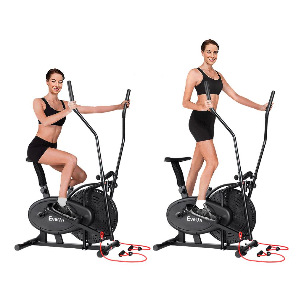 Everfit Exercise Bike 4 in 1 Elliptical Cross Trainer Home Gym Indoor