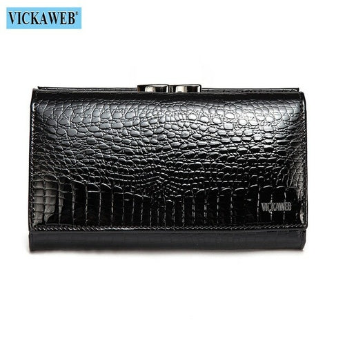 Free Gift Women Genuine Leather Short Wallet Female Fashion Purses