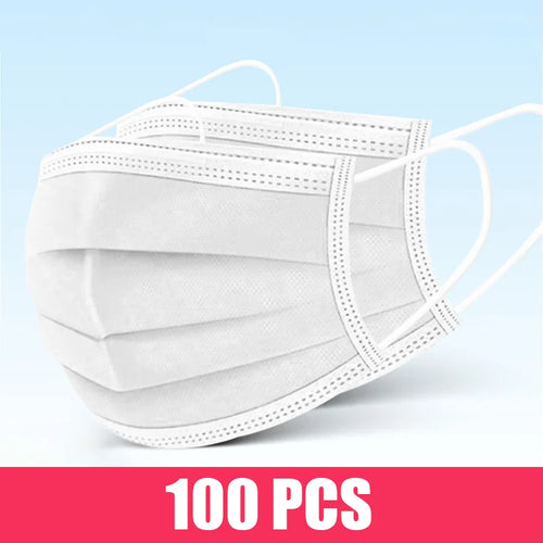 10/50/100/200PCS Disposable Mask Earloop Pink Bule Black White Mouth