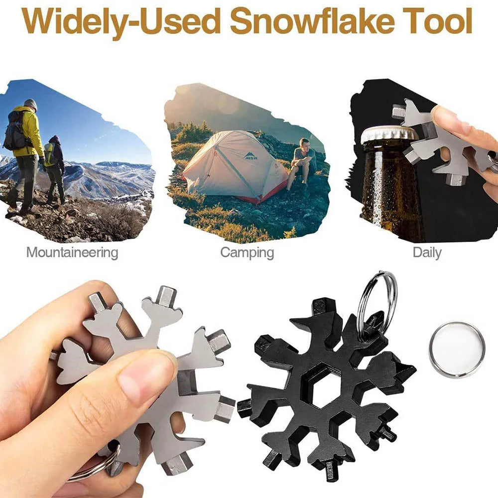 18-in-1 Snowflake Multi Tool Outdoor Camping Travel Camping Adventure
