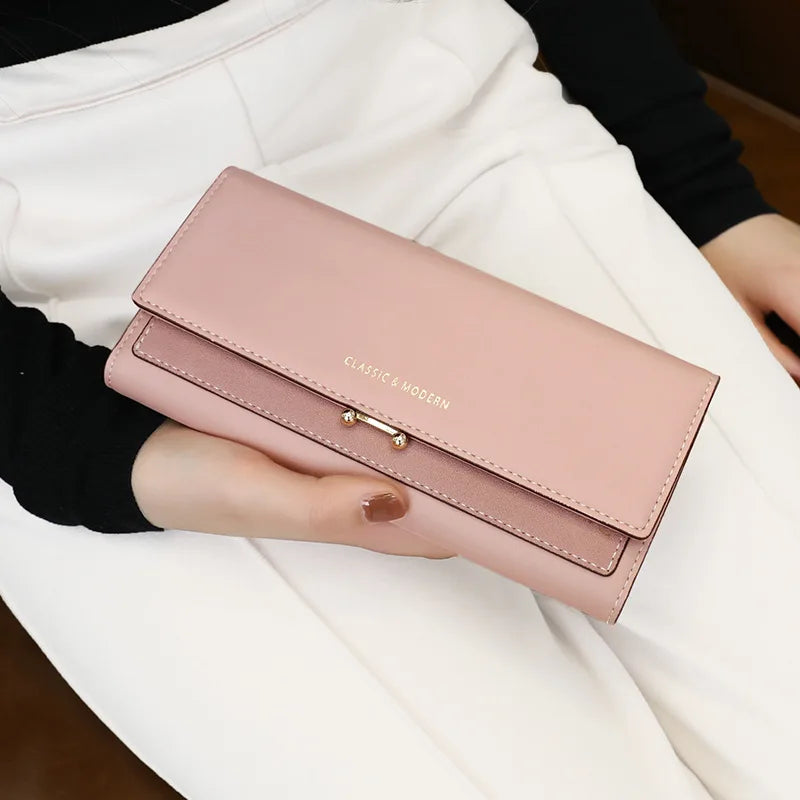 2023 Brand Luxury Women Wallet Long Purse Clutch Large Capacity Female