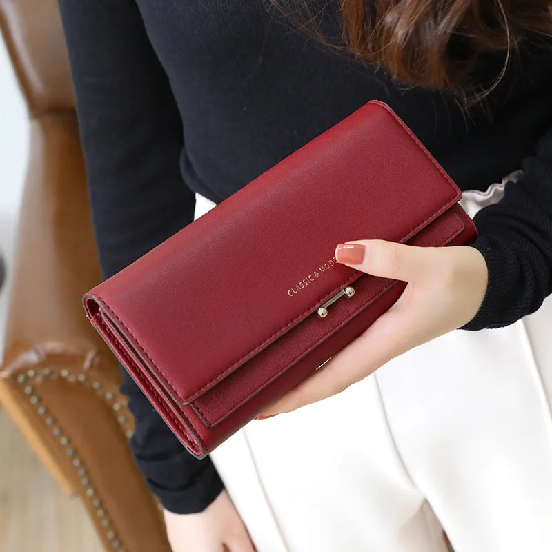 2023 Brand Luxury Women Wallet Long Purse Clutch Large Capacity Female