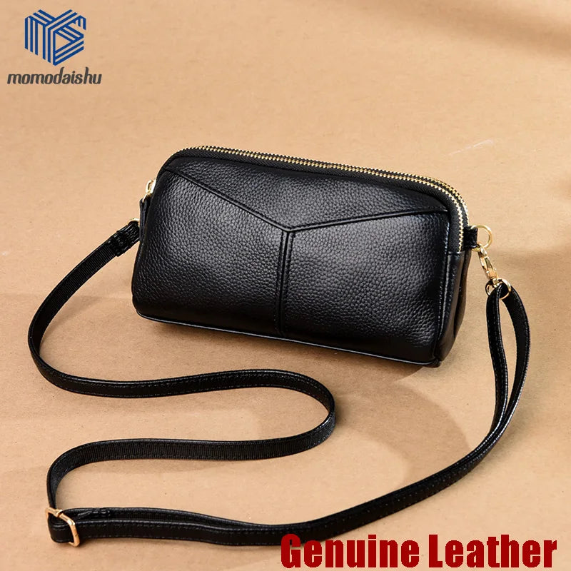 Small Crossbody Bag Sac a Main 100% Genuine Leather Women Tote