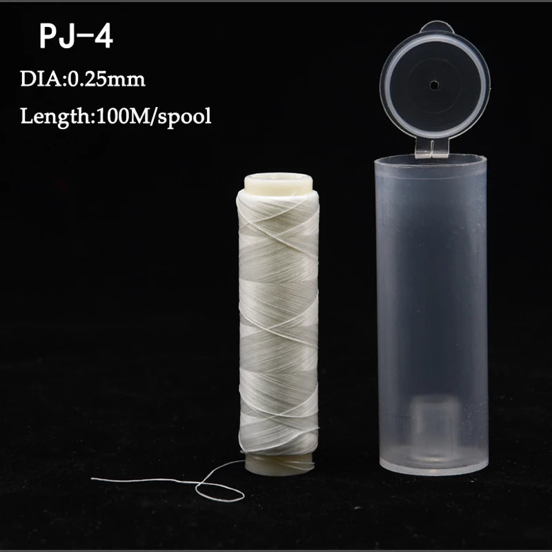 1pc PJ1/2/3/4/5/7 High Tensile Polyester Bait Elastic Thread Spool Sea