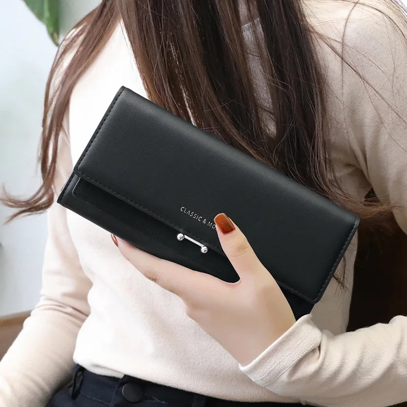 2023 Brand Luxury Women Wallet Long Purse Clutch Large Capacity Female