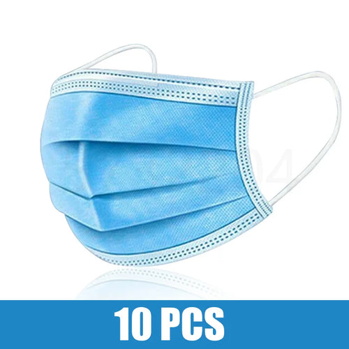 10/50/100/200PCS Disposable Mask Earloop Pink Bule Black White Mouth