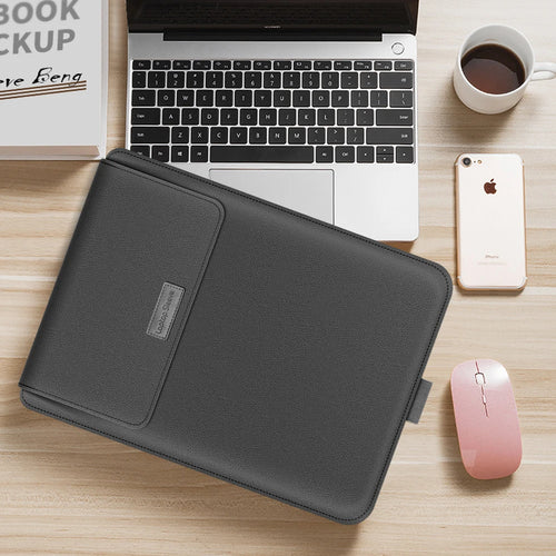 PU Stand Cover For Macbook Pro 16 Case 2023 M3 Laptop Sleeve For