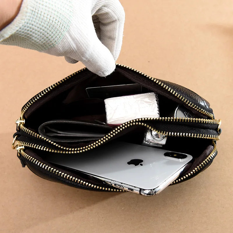 Small Crossbody Bag Sac a Main 100% Genuine Leather Women Tote