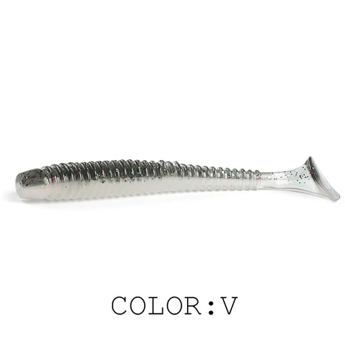 2023 HOT Impact Ring Shad Fishing Lure Soft 63mm 80mm 97mm Plastics