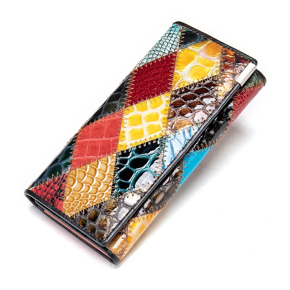 WESTAL Women's Purse Leather Wallet for Women Boho Purses Coins and