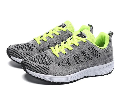 Women Casual Shoes Fashion Breathable Walking Mesh Flat Shoes Sneakers