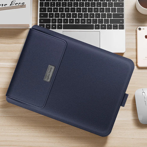 PU Stand Cover For Macbook Pro 16 Case 2023 M3 Laptop Sleeve For