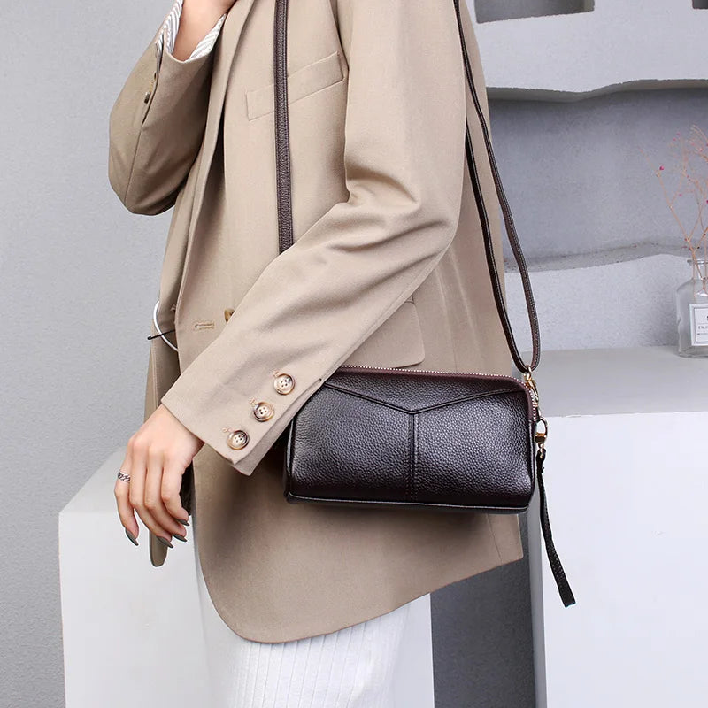 Small Crossbody Bag Sac a Main 100% Genuine Leather Women Tote