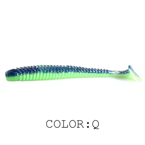 2023 HOT Impact Ring Shad Fishing Lure Soft 63mm 80mm 97mm Plastics