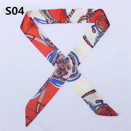 47 Colors Brand Bandana Small Silk Bag Scarf Women Head Hijab Scarf