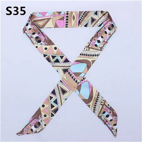 47 Colors Brand Bandana Small Silk Bag Scarf Women Head Hijab Scarf