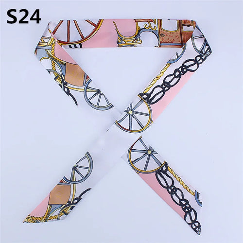 47 Colors Brand Bandana Small Silk Bag Scarf Women Head Hijab Scarf