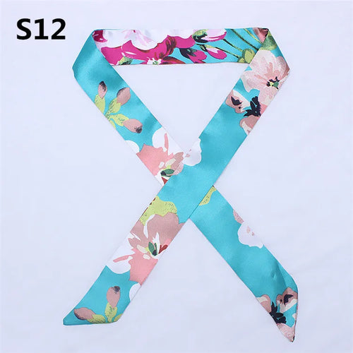 47 Colors Brand Bandana Small Silk Bag Scarf Women Head Hijab Scarf